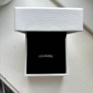 Pandora Silver Band of Hearts Ring